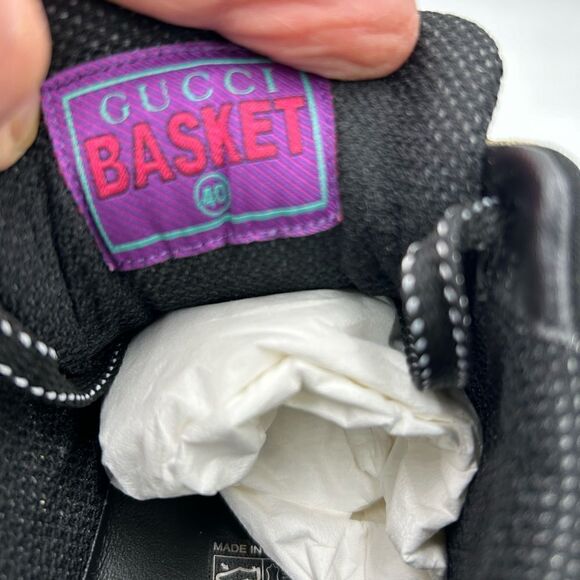 Women’s Gucci basket low top leather sneakers, size 40 made in Italy - Picture 11 of 11
